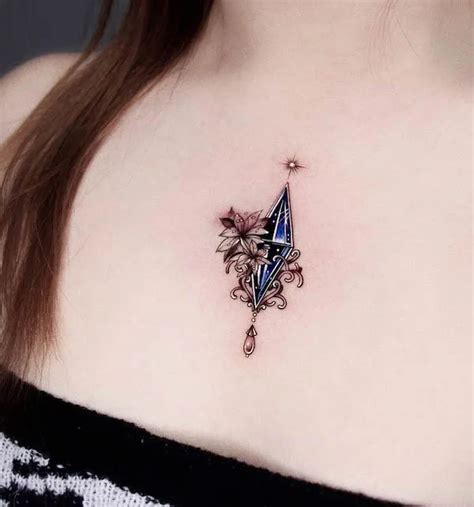 pretty chest tattoos|beautiful chest tattoos for women.